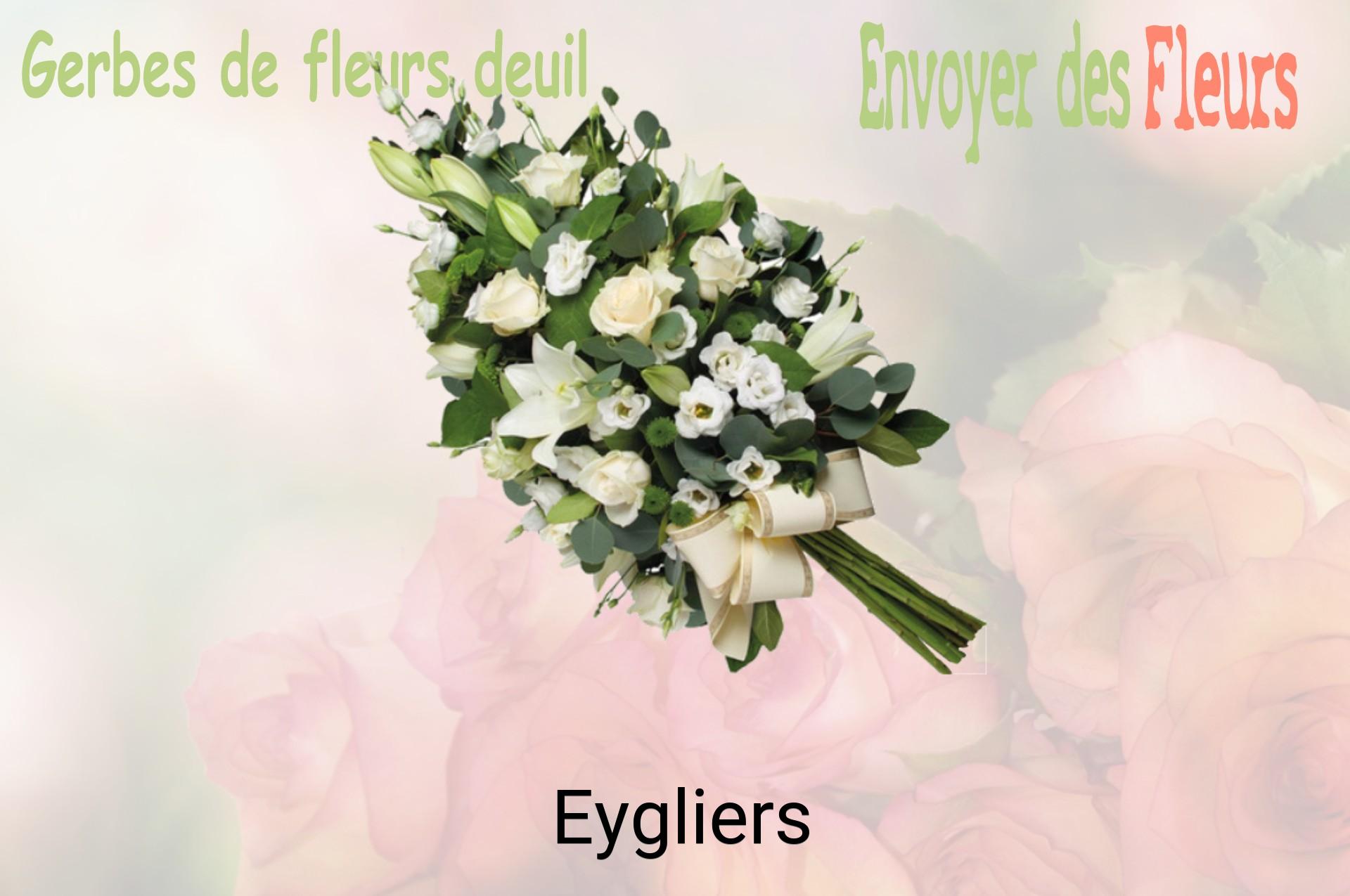 Gerbe de fleurs de deuil livrée à Eygliers